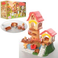 купить Детский игровой домик Sweet Family 1508 мебель и фигурки (26 деталей)