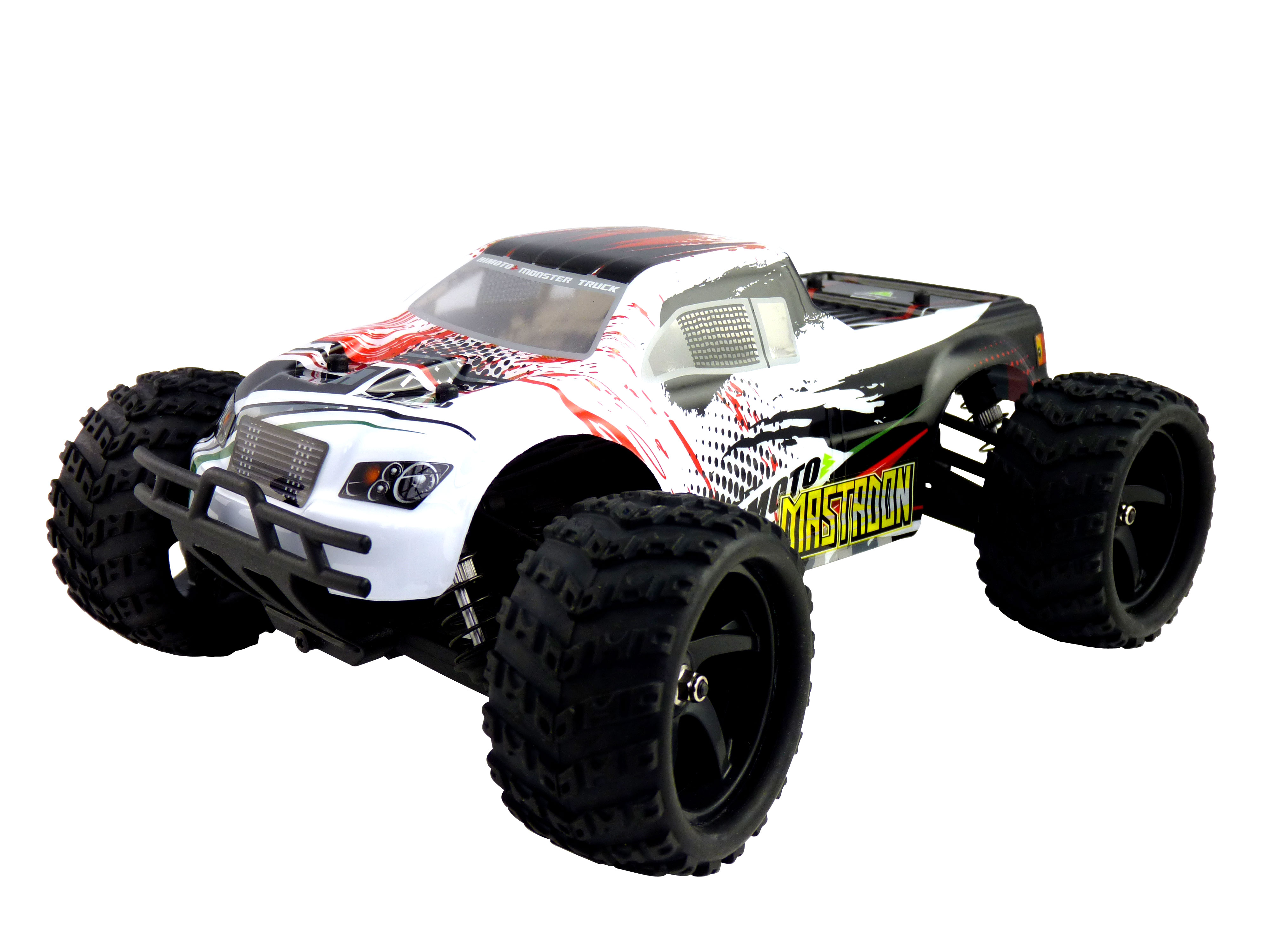 фото Радиоуправляемая модель Монстр 1:18 Himoto Mastadon E18MT Brushed (белый)