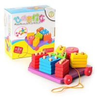купить Деревянная игрушка Геометрика Woody MD 0665 каталка