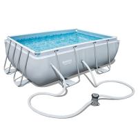 купить Каркасный бассейн Bestway 56629 с фильтр-насосом (282-196-84 см)
