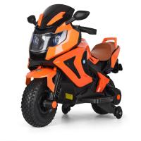купить Детский мотоцикл Bambi M 3681ALS-7 резиновые колеса и автокраска (оранжевый)