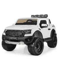 купить Детский электромобиль внедорожник Ford Raptor M 4174EBLR-1 с кожаным сиденьем (белый)