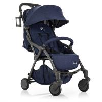 купить Прогулочная коляска-книжка El Camino ME 1034L HANDY Denim с чехлом (синяя)