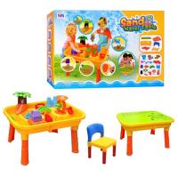 купить Игровой столик песочница со стульчиком M 0832 U/R закрывается крышкой