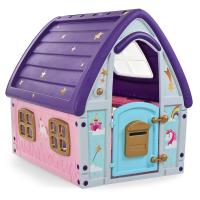 купить Игровой детский домик 22-561 UNICORN GRAND HOUSE пластиковый (розово-фиолетовый)