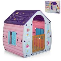 купить Детский домик для игр 23-561 UNICORN MAGICAL HOUSE из пластика (розово-фиолетовый)