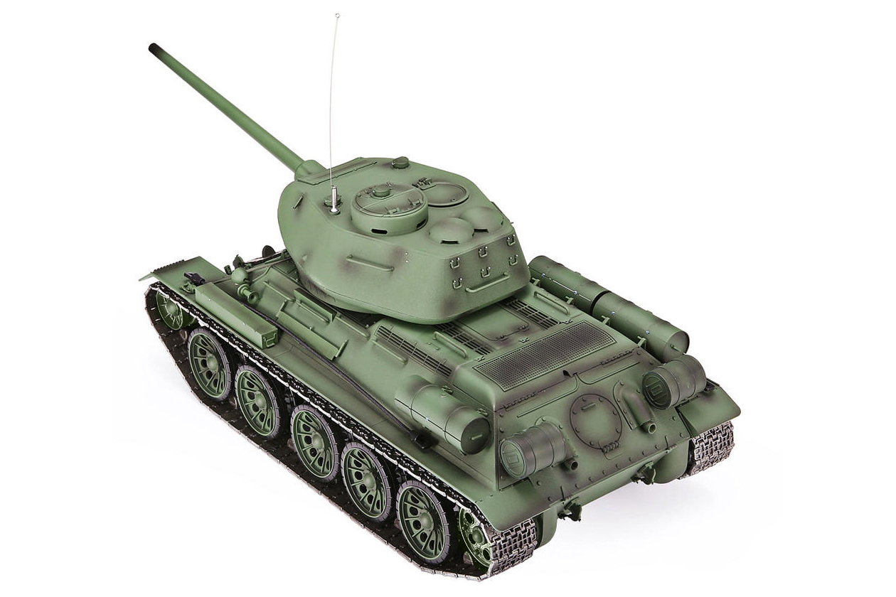фото Танк на радиоуправлении 1:16 Heng Long T-34 с пневмопушкой и и/к боем (Upgrade)