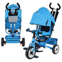 купить Детский трехколесный велосипед M 0448 - 1 PROFI-TRIKE (голубой) (М 5363-1)