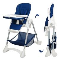 купить Стульчик для кормления Bambi M 3569-4 кожзам (синий)
