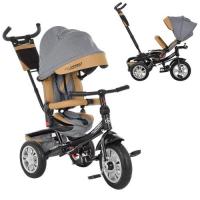 купить Велосипед три надувных колеса Turbotrike M 3646AJ-13 (серо-коричневый)