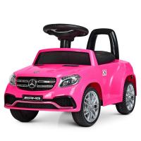 купить Детская электромашинка Mercedes GLS63 AMG M 4065EBLR-8 с кожаным сиденьем (розовая)