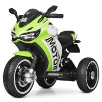 купить Детский трицикл Bambi M 4053L-5 кожаное сиденье и свет в колесах (зеленый)