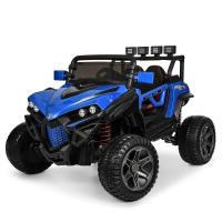 купить Внедорожник для детей с полным приводом Bambi M 3804EBLR-4 кожаное сиденье (синий)