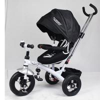 купить Трехколесный велосипед колясочного типа Turbotrike M 3195-5A с резиновыми колесами (белый)