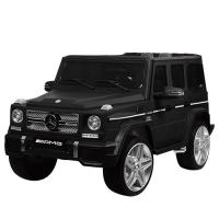 купить Джип для детей Mercedes M 3567EBLRM-2 двери открываются кожа (черный матовый)