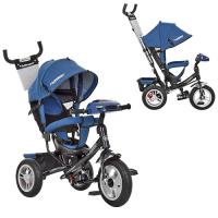 купить Детский велосипед три надувных колеса Turbotrike M 3115HAJ-16 джинс (черный мат)