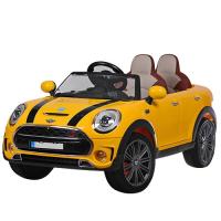 купить Электромашина детская Mini cooper M 3595EBLR-6 регулируемое сиденье двухместное (желтая)