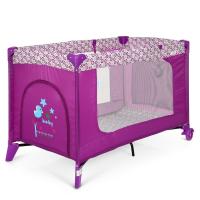 купить Детский манеж El Camino ME 1016 SAFE Purple Flowers с входом и карманом (пурпурный)