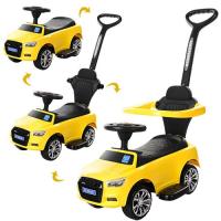 купить Детская каталка-толокар BAMBI M 3503A-6 с родительской ручкой (желтый)