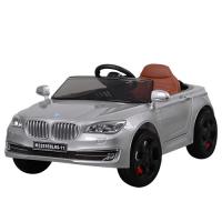 купить Детский электромобиль машина BMW M 3293EBLRS-11 с кожаным сиденьем и автокраской (серебро)