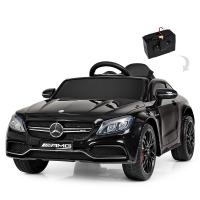 купить Спортивный электромобиль Mercedes AMG M 4010EBLR-2 с кожаным сиденьем (черный)