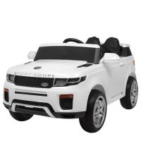 купить Детский электромобиль джип Range Rover M 3580EBLR-1 с двумя моторами и кожей (белый)