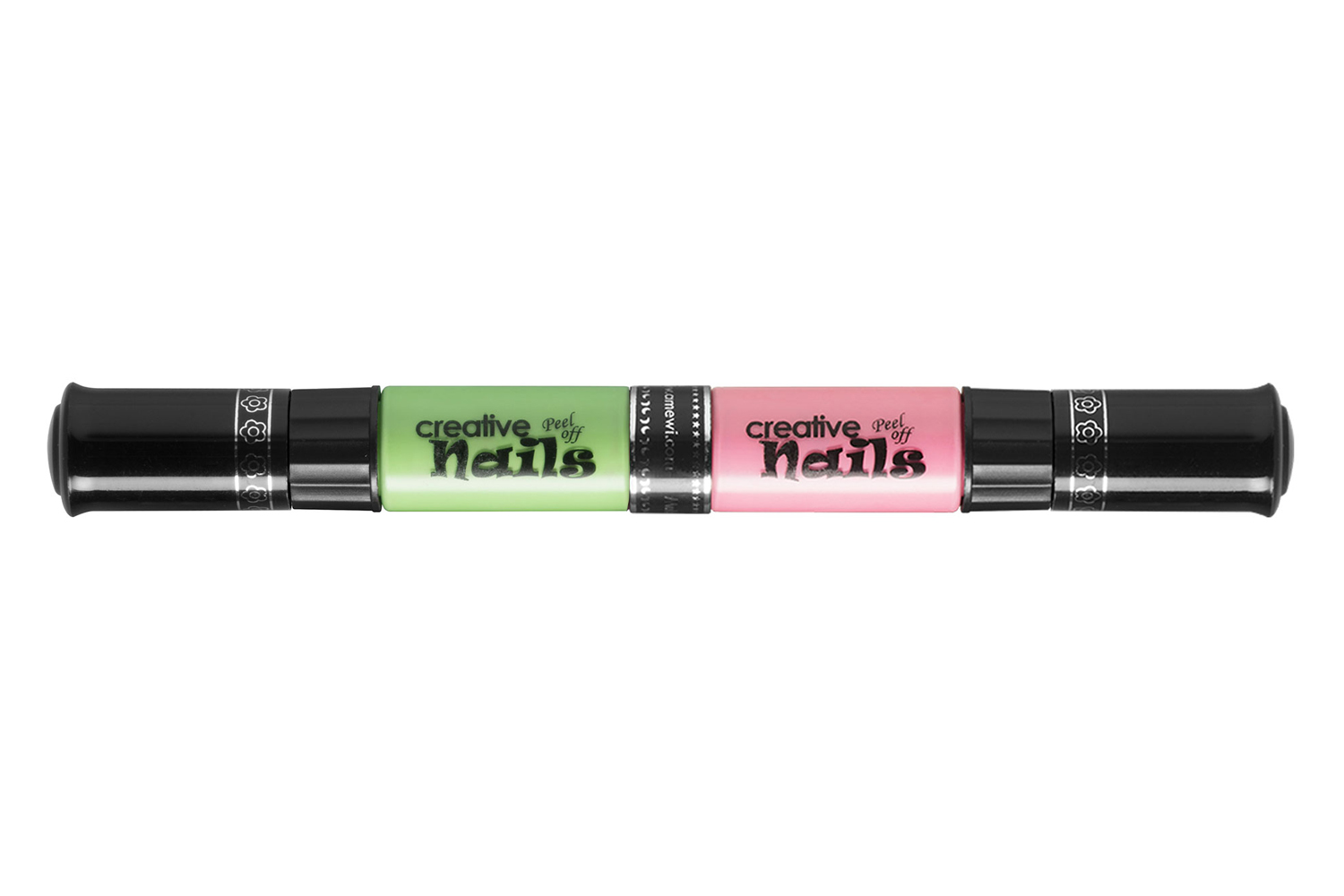фото Детский лак-карандаш для ногтей Malinos Creative Nails на водной основе (2 цвета Морской волны + Розовый)