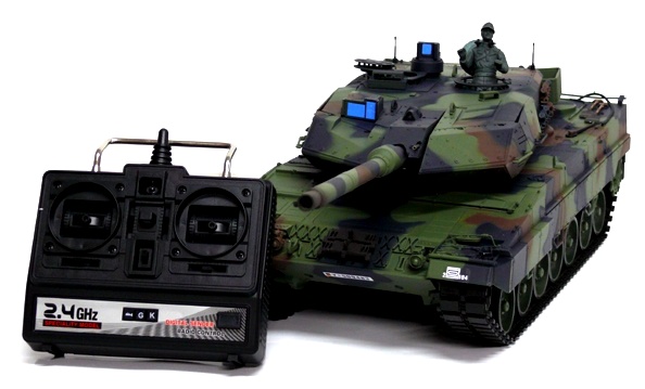 фото Танк р/у 2.4GHz 1:16 Heng Long Leopard II A6 с пневмопушкой и дымом (HL3889-1)
