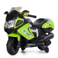 купить Детский мотоцикл Bambi M 3625EL-5 колеса EVA и кожаное сиденье (зеленый)