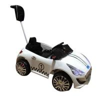 купить Детский автомобиль машина M 2402 R-1 Maserati 2в1 с родительской ручкой (белый)