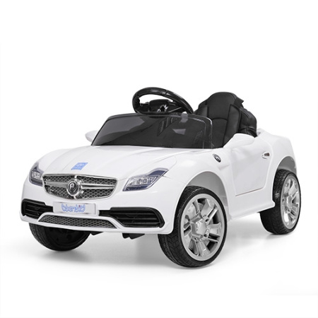 фото Детская машина Bambi M 3177EBLR-1 кожаное сиденье (белая)