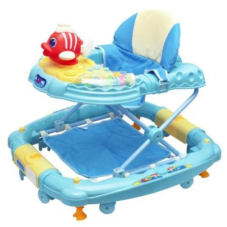 фото Ходунки детские 2 в 1 Bambi BL 6220 SY Рыбка ходунки-качалка M 0536-1 (голубые)
