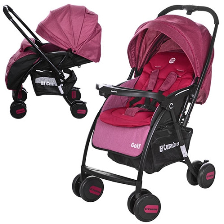 фото Детская коляска GOLF M 3429L-4 прогулочная книжка (бордовая)