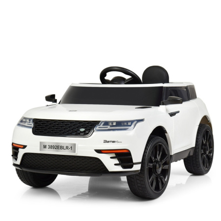 фото Джип для детей Range Rover M 3892EBLR-1 с кожаным сиденьем (белый)