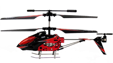 фото Вертолёт на радиоуправлении 3-к WL Toys S929 с автопилотом (красный)