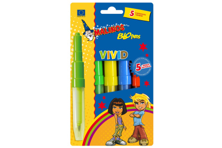 фото Фломастеры-аэрографы MALINOS BLOpens Vivid 5 шт