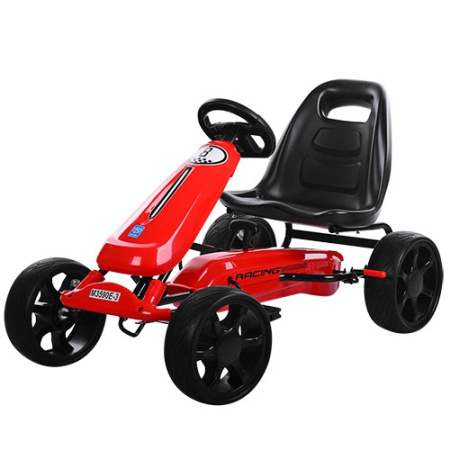 фото Детский педальный карт BAMBI M 3590E-3 железный колеса EVA (красный)