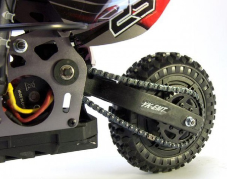 фото Радиоуправляемая модель Мотоцикл 1:4 Himoto Burstout MX400 Brushed (красный)