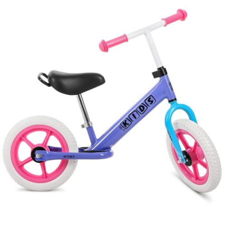 фото Детский беговел 12 дюймов PROFI KIDS M 3473-6 колеса EVA (сиреневый)