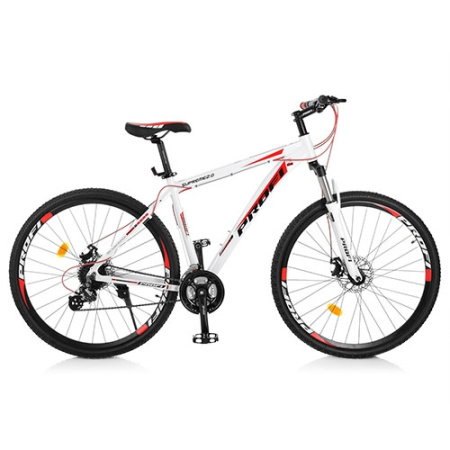 фото Спортивный велосипед 29 дюймов Profi EB29SUPREME2.0 A29.2 алюминиевая рама 19" (бело-красный)