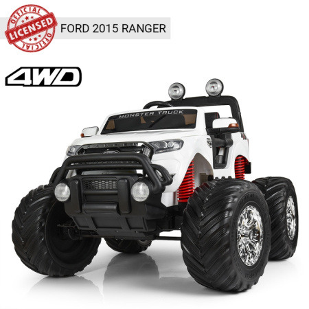 фото Детский внедорожник-монстр Ford Ranger M 4013EBLR-1 привод на всех колесах (белый)