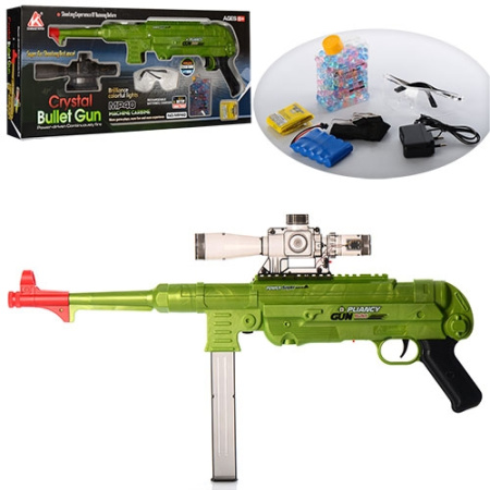 фото Автомат с водяными шариками CRYSTAL BULLET GUN копия MP-40 (64см)