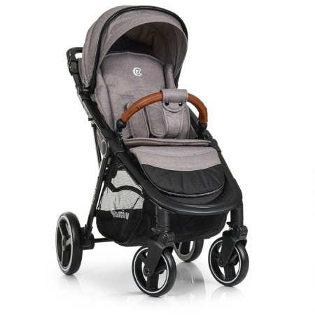 фото Прогулочная коляска книжка El Camino ME 1022L EXPERT Light Gray дождевик матрас чехол (светло-серая)