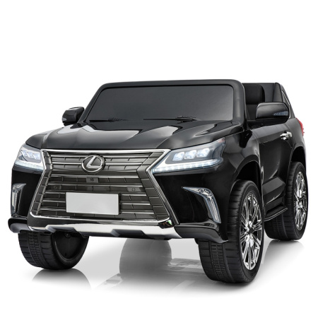 фото Джип для детей Lexus LX570 M 3906EBLR-2 полный привод и кожаное сиденье (черный)