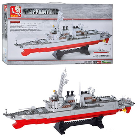 фото Детский конструктор SLUBAN M38-B0390 крейсер (615 деталей)