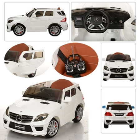 фото Детский джип Mercedes ML 63 ELR-1 открывающиеся двери (белый)