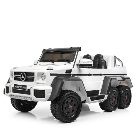 фото Детский электромобиль джип Mercedes AMG M 3962ABLR-1 на резиновых колесах (белый)