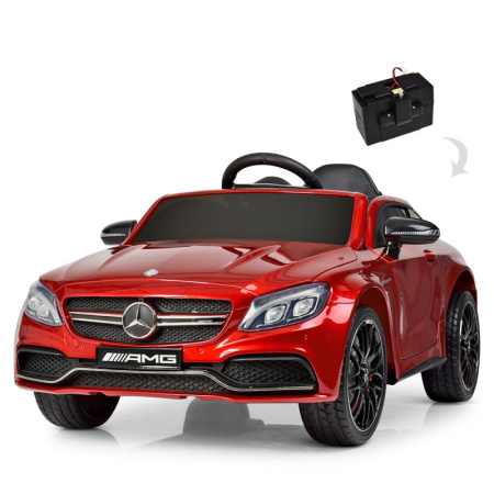 фото Детская стильная машина Mercedes AMG M 4010EBLRS-3 крашеный автомобильной краской (красная)