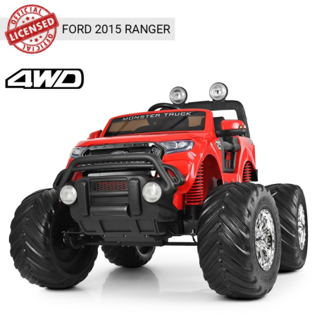 фото Детский внедорожник-монстр Ford Ranger M 4013EBLR-3 привод на всех колесах (красный)