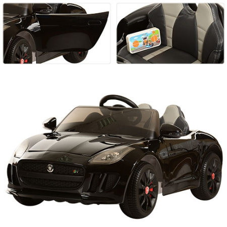 фото Спортивный электромобиль для детей JAGUAR M 3162EBLRS-2 колеса EVA (черный)